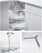 Carrousel d'élément d'angle à porte pliante HETTICH Revo 90 °