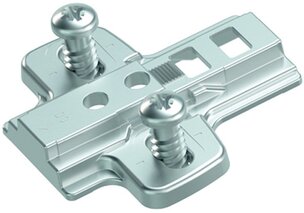 Piastra di montaggio per adattatore piano, con viti euro HETTICH