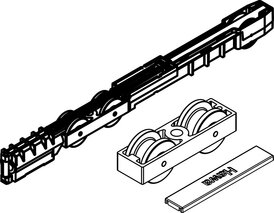 Laufwerk- und Dämpfeinzugsgarnitur HAWA Junior 100