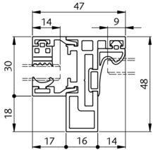 Zargenprofil LÄNGLE AL-BASIS-G