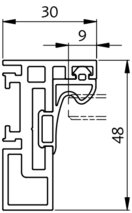 Zargenprofil LÄNGLE AL-BASIS-W