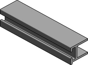 Adapterprofil LÄNGLE AL-OFFICE AL-Frame P-D-XL