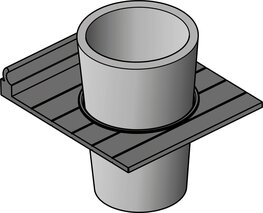 Portabicchieri con bicchiere in porcellana L&S Sign