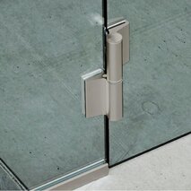 Charnière hydraulique Biloba EVO verre/verre