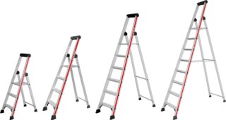 Stufenstehleiter einseitig begehbar HYMER 4126