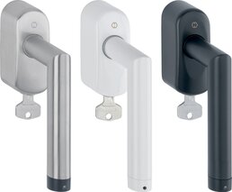 Poignée de fenêtre HOPPE Amsterdam E0400Z-EF/US950S Secustik®/SecuSelect®