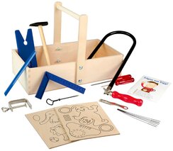 Laubsäge-Schreinerkasten PEBARO für Kinder