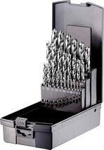 Jeu de forets hélicoïdaux à bois HSS-G FORTEC, 25 pièces