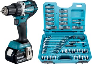 Akku-Bohrschrauber MAKITA LXT® DDF484RTJ (Aktionsset)