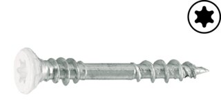 Verbindungsschrauben PROFIX, Kopf weiss RAL 9010