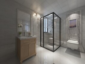 Jeu complet douche d'angle OPK Corner In-Flying Door