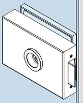 Serratura per porte in vetro DORMA GLAS Studio Medio