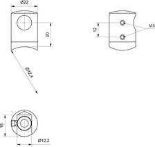 Supporto traversa OK-LINE sinistro/destro