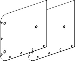 Lot de plaques de montage EFFEGI BREVETTI Unico / Unico Flap