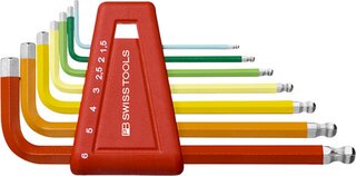 Kit di chiavi esagonale ad angolo PB SWISS TOOLS 212 H-6 RB