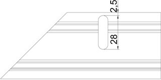 Ferrements de centrage pour portes en aluminium avec large 55 mm