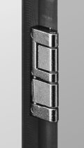 Einachsbänder PRÄMETA Dünntür-Flachband, Türauflage 3.5 mm, Eckband, Rolle mittig