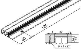 Rail double HAWA Clipo 16