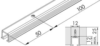 Rail de roulement HAWA Clipo 15