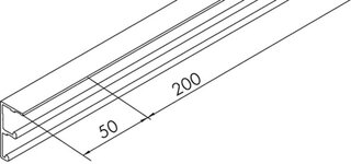 Rail de roulement double HAWA Combino 20/35