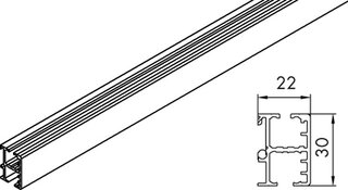 Rail de roulement/guidage simple