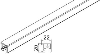 Führungsschiene HAWA Divido / Regal B