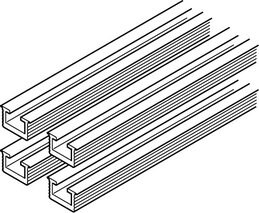 Kit de rails de roulement et de rails de conduite HAWA Miniroll 15/25