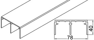 Rails de guidage doubles HAWA Divido 80