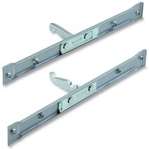 Jeu de support PEKA/KESSEBÖHMER pour la partie frontale pour armoire haute avec châssis tubulaire