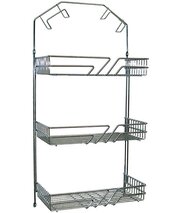 Casiers pour armoires en fil avec porte-tuyaux, chromé