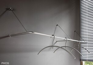 Wandgarderobe GU1 aus einem Stück PHOS