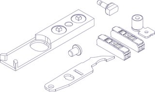 Kit accessorio supplementare VITRIS serratura elettrica per Portavant M50 e M80