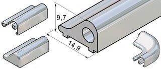 Schwallschutzprofil-Set rund PAULI+SOHN 8535