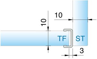 Sichtschutzprofil PAULI+SOHN 8848