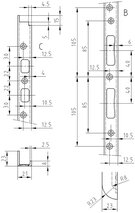 Controcarrtella lunga da fresare GLUTZ B-1140