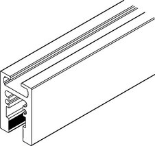 Profil porte-verre HAWA (profil droit)