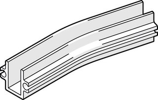 Führungsschiene-Bogen