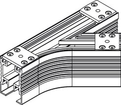 Arco di scorrimento della rotaia Spazio di parcheggio ramificato, spazio di impilamento ri