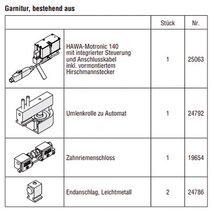 HAWA-Motronic 140 pour HAWA-Frontslide 140/matic, commande, serrure à courroie crantée et Poulie mobile incluses