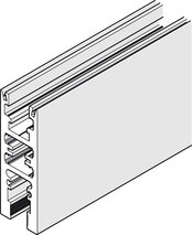 HAWA-Frontslide 140/matic-Symmetric 2, garniture partielle pour 2 volets coulissants
