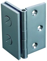Charnières pour portes en verre