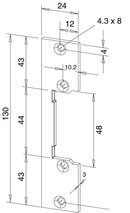 Gâche plate EFF-EFF