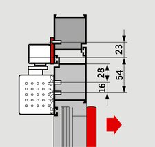 Montageplattenset zu Gleitschienen G-SR/BG