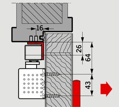 Squadra di montaggio per DORMAKABA G-EMF