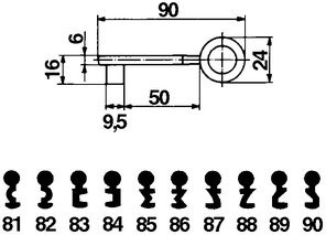 Zifferschlüssel HEUSSER 3061