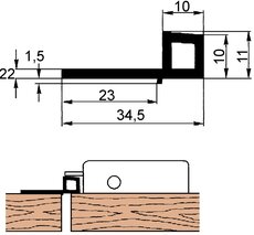 Profil de couvre-joints