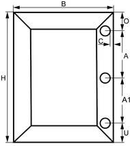 Frais de fabrication et de confection profil 21/20 mm