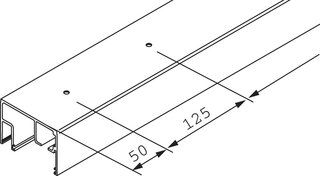 Rotaie per vetro fisso HAWA Porta 100 GWF