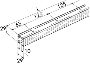 Laufschienen für HAWA Porta 45