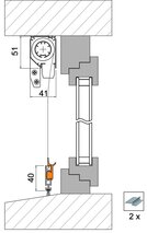 Kit di accessori 4030 per variante di montaggio 4151 FR3
